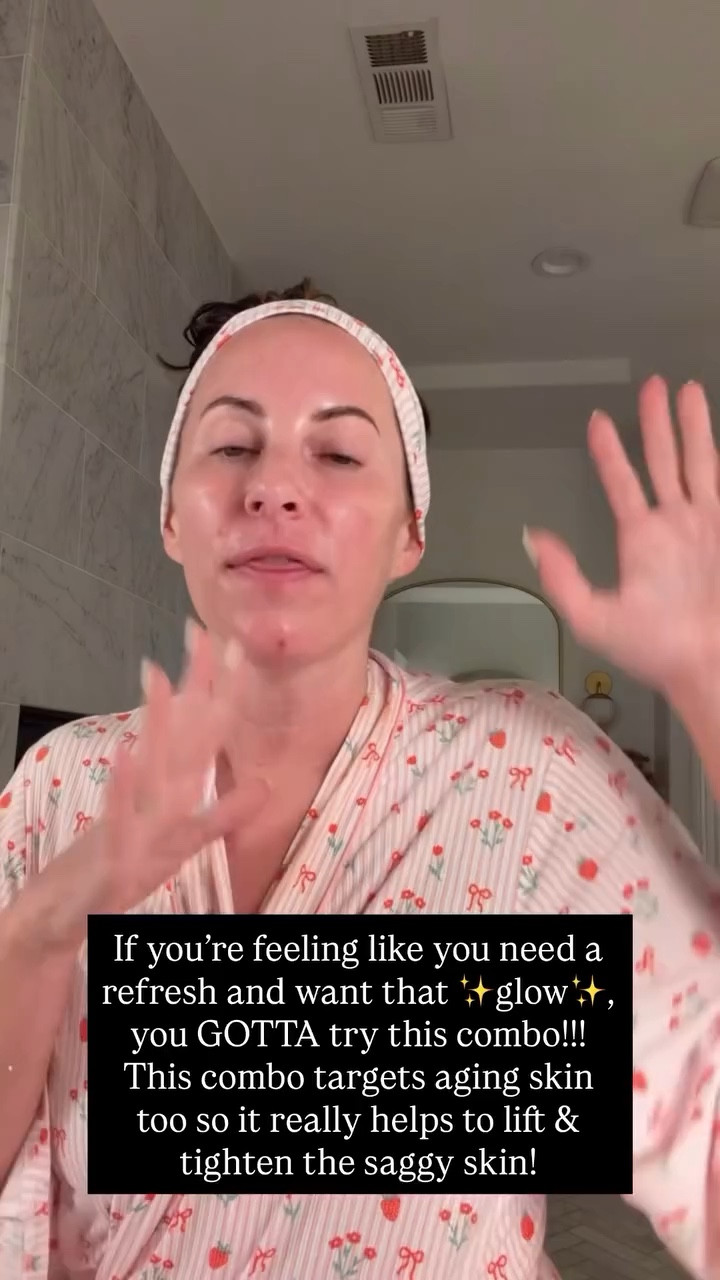 If you’re feeling like you need a refresh and want that ✨glow✨, you GOTTA try this combo!!!
This combo targets aging skin too so it really helps to lift & tighten the saggy skin!