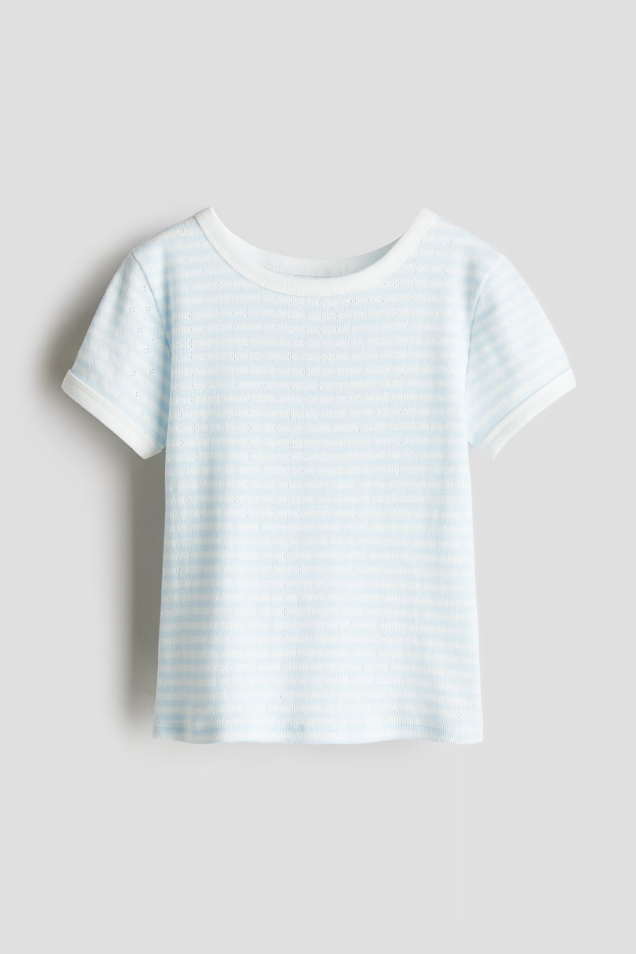 Short-Sleeved Pointelle Jersey Top | H&M (US + CA)