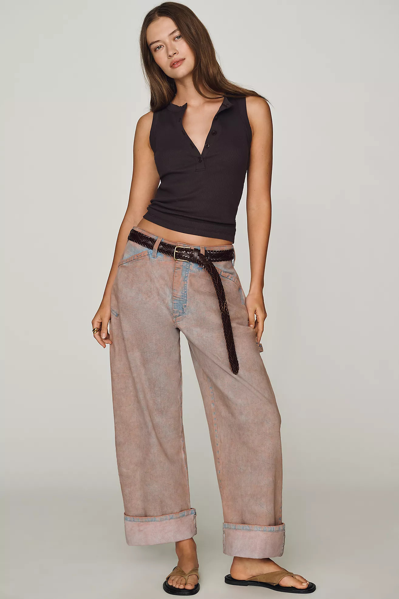 Pilcro Kayden High-Rise Carpenter Barrel Jeans | Anthropologie (US)