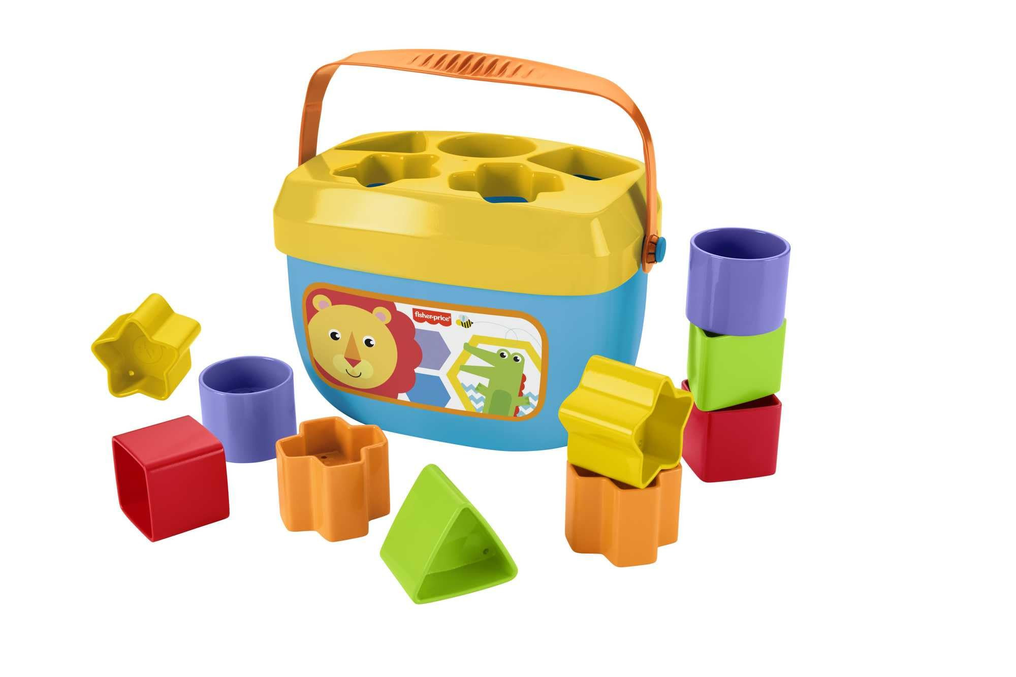 Fisher-Price Stacking Toy Baby's First Blocks Set of 10 Shapes for Sorting Play for Infants Ages ... | Amazon (US)