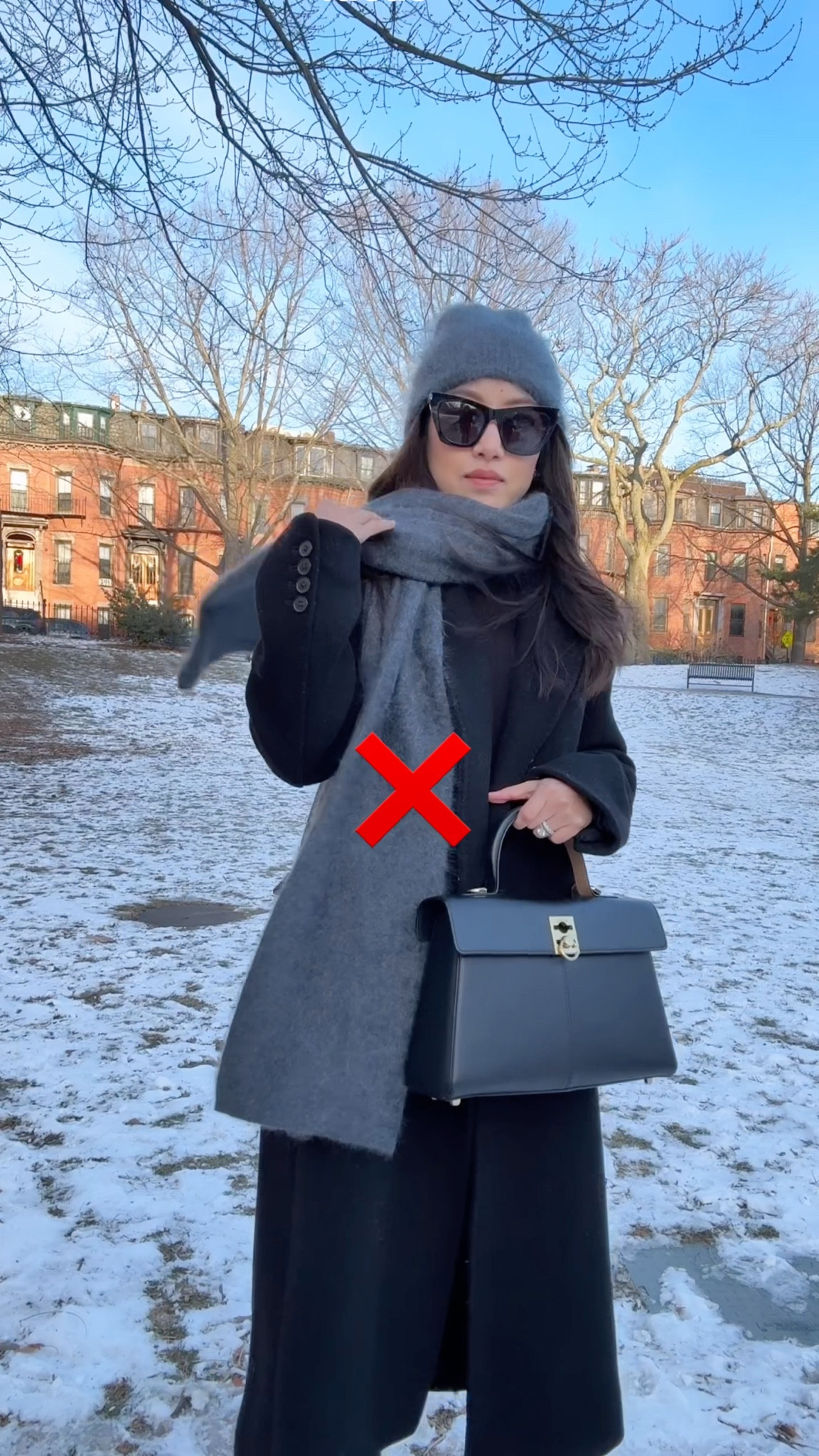 Scarf tip! Makes a unique and useful gift, too. Use HOLIDAY15 on the Etsy magnets 

• Aritzia Constant coat 2XS one of my all time favorites. i also have this in charcoal gray. tailored fit, sleeve slightly long on me

• On sale: Blondo waterproof boots 5.5 room for me to fit thicker socks

• also loving this lipcolor in Châtaigne Grillée!

• brushed cashmere scarf and beanie. Linked j.crew's which is nice too and Zara options for less

- old abercrombie slim black jeans, linked similar in short. The Quince ones are good but fit a little wider than these

- Cafune bag

- YSL kate sunglasses

- the etsy scarf magnets are the best quality and sturdiest. The amazon little magnets are for thinner lightwegiht scarves only 

Gifts for her, casual holiday , winter warm outfit ideas, wool coat, petite black jeans, winter boots for rainy day or snow 
 

 

#LTKGiftGuide #LTKmomlife #LTKPetite