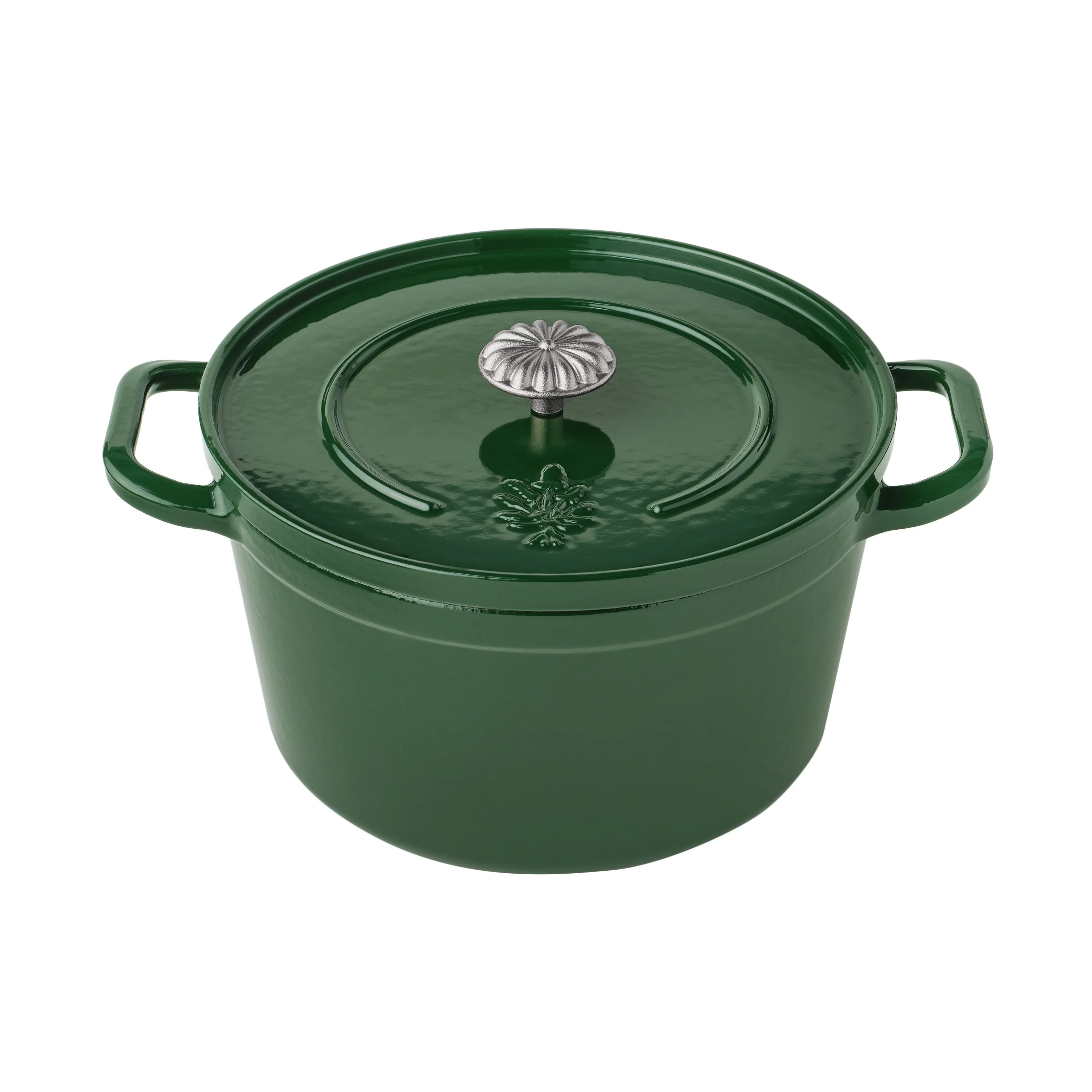 The Pioneer Woman 5-Quart Enamel Cast Iron Dutch Oven with Lid, Dark Green | Walmart (US)