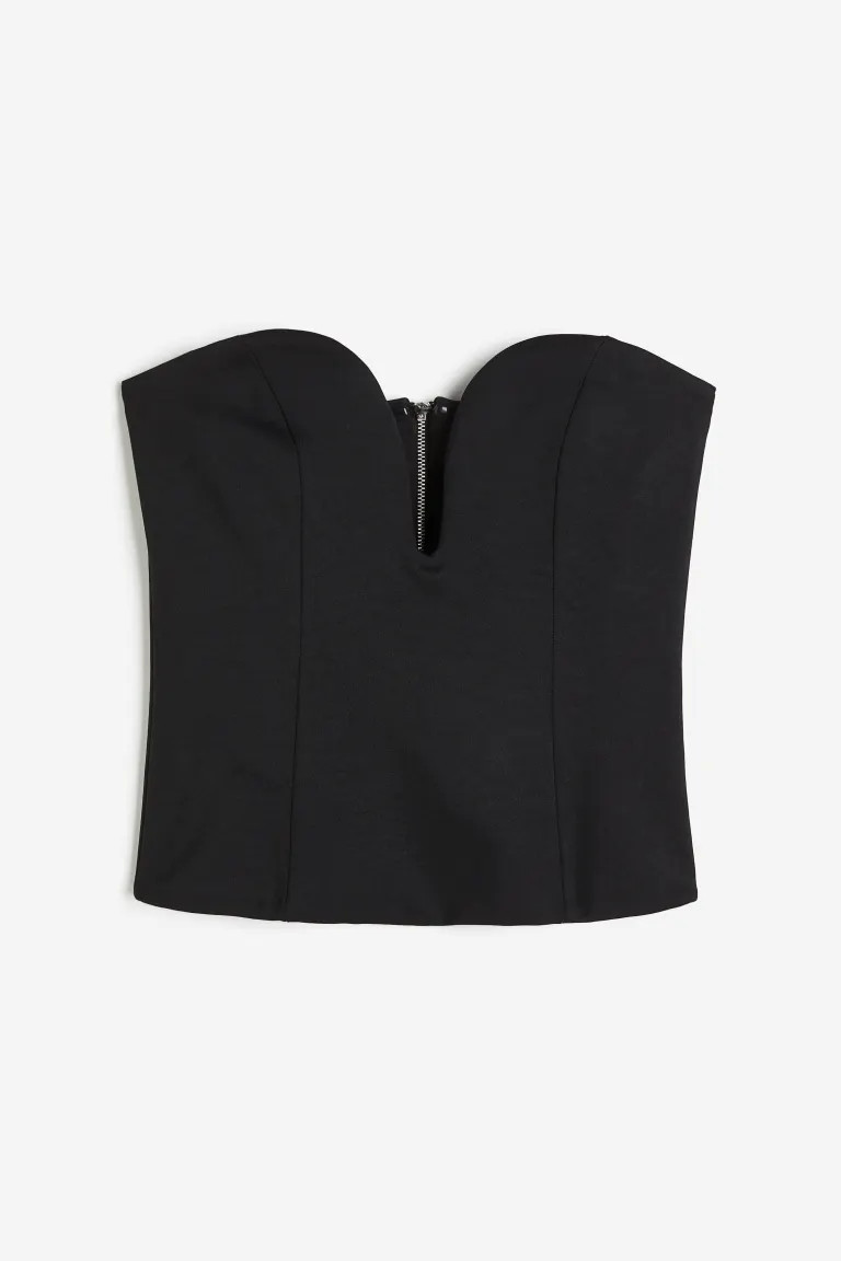 Sweetheart-neck Bustier-style Top | H&M (US + CA)