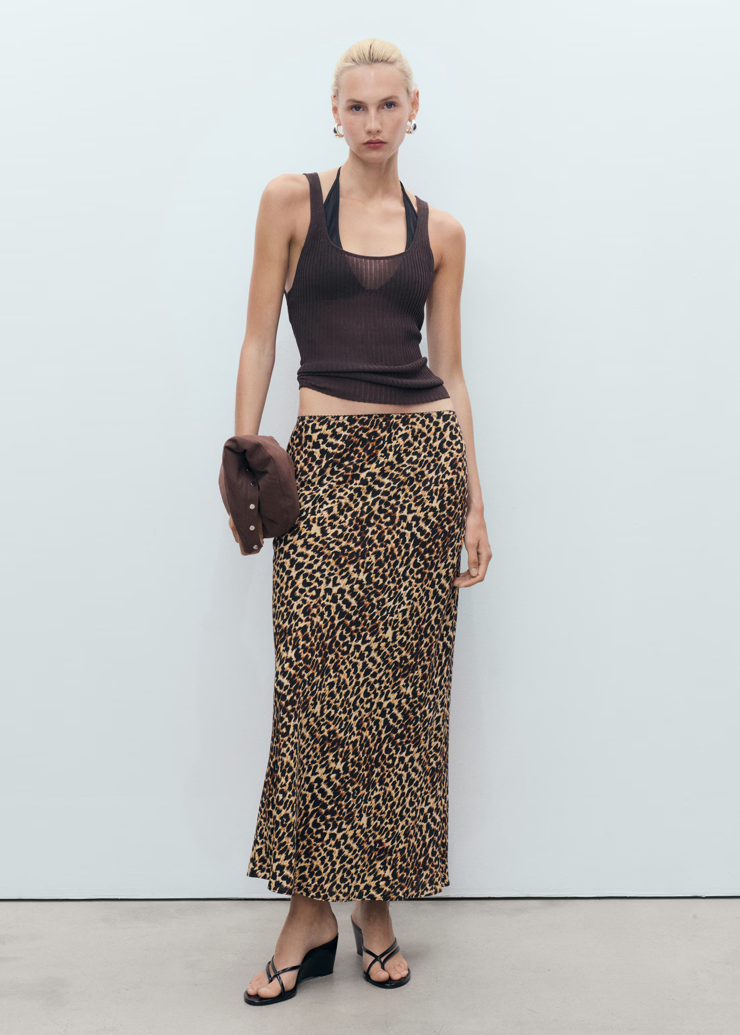Leopard midi skirt - Women | MANGO USA | Mango (US/MX/AU)