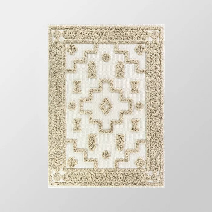 Outdoor Rug Tufted Geo Cream - Opalhouse™ | Target