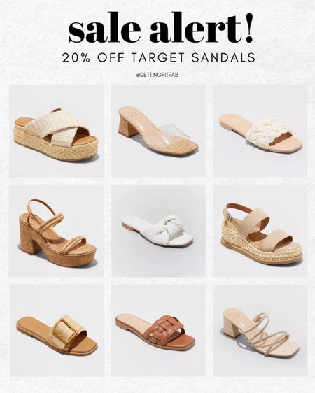 MDW sale! 20% off Target sandals! 

#mdwsale #targetshoes #summersandals 

#LTKSeasonal #LTKsalealert #LTKshoecrush