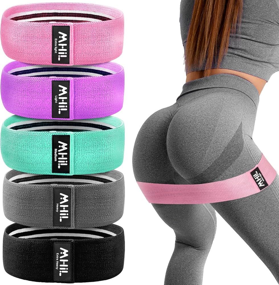 MhIL 5 Resistance Bands for Working Out - Booty Bands for Women and Men, Best Exercise Bands, Wor... | Amazon (US)
