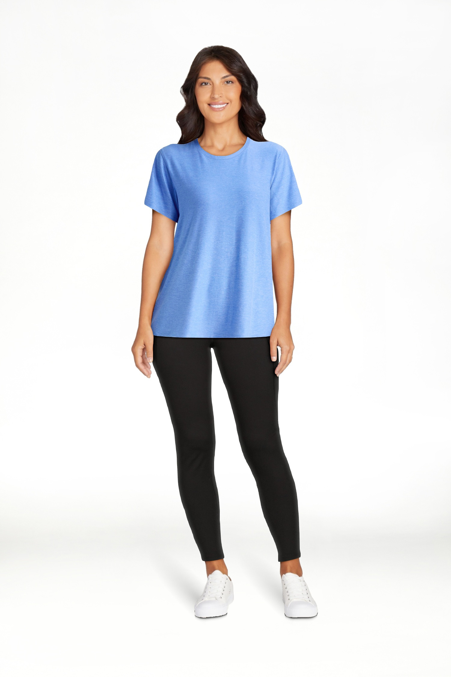 Athletic Works Women's and Women's Plus ButterCore Tee with Short Sleeves, Sizes XS-4X - Walmart.... | Walmart (US)