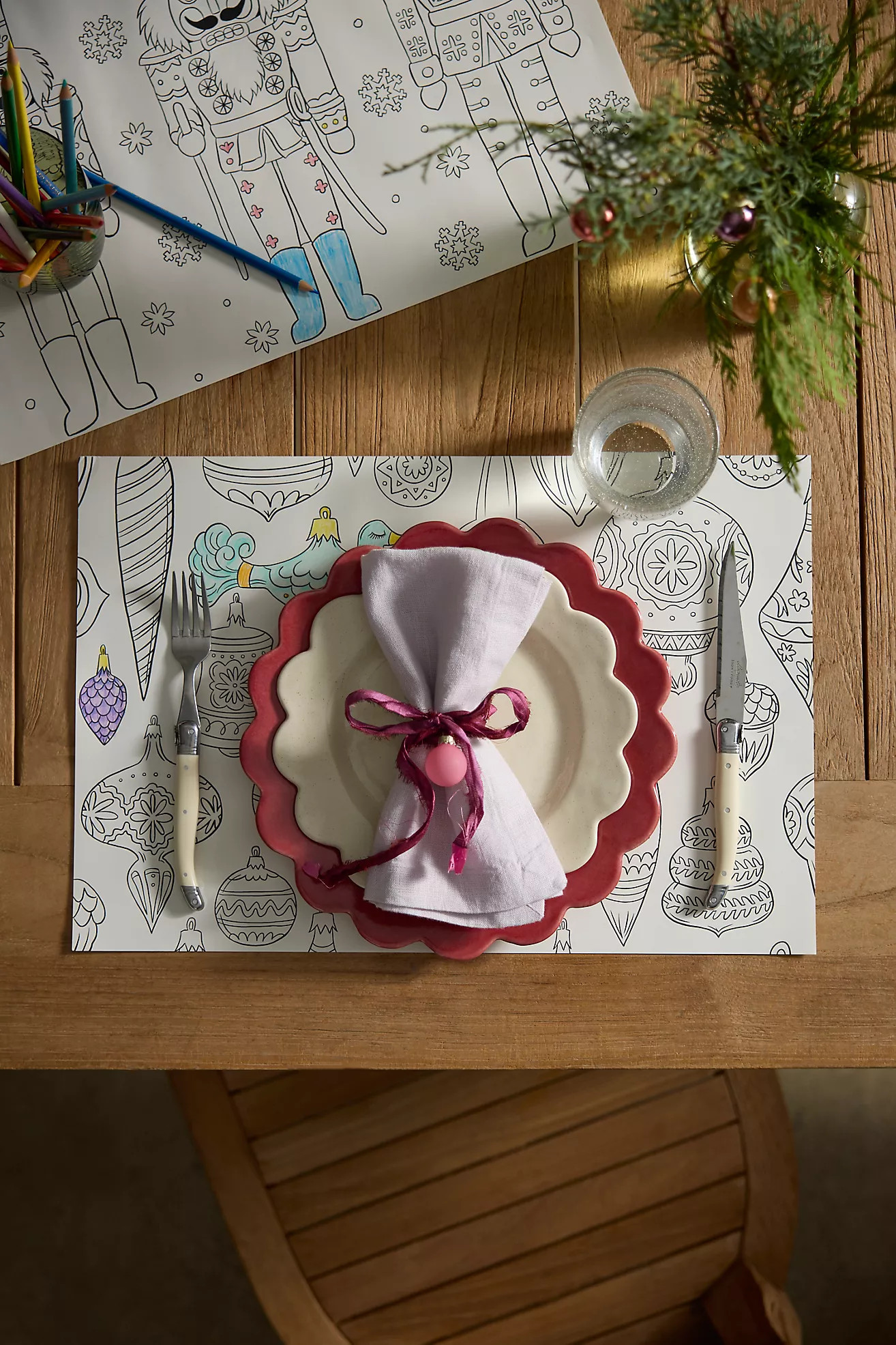 Christmas Coloring Paper Placemats, Set of 18 | Anthropologie (US)