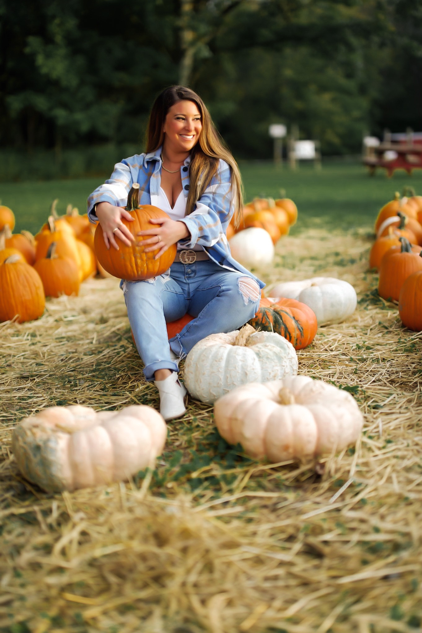 Happy Saturday Punkins! 🎃💙 Have the perfect sky blue, white & caramel color flannel coat from Makemechic! Fall favorites//fall fashion//pumpkin patch outfits//country outfits//fashion over 30//amazon finds//amazon fashion//Found it on Amazon//fall wardrobe//trufflesandruffles_xoxoxo

#LTKSeasonal #LTKunder50 #LTKstyletip