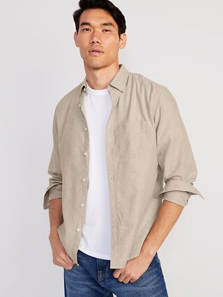 Regular-Fit Non-Stretch Everyday Oxford Shirt for Men | Old Navy (US)