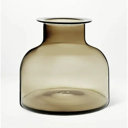 FOPXRO Smoked Glass Vase - Threshold - Studio McGee | Walmart (US)