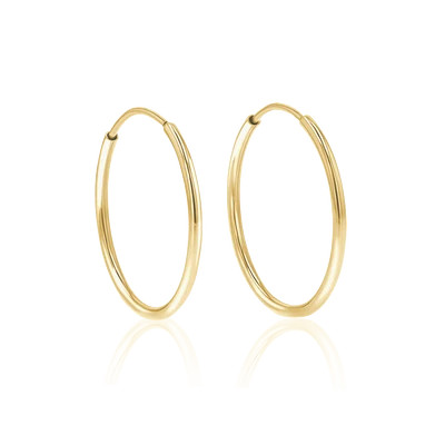 Endless Gold Hoop Earrings | Baby Gold