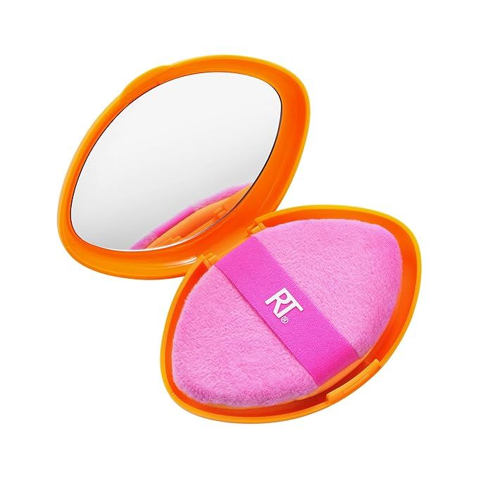 Real Techniques Miracle 2-In-1 Powder Puff + Travel Case, Dual-Sided Makeup Blending Puff, Elasti... | Amazon (US)