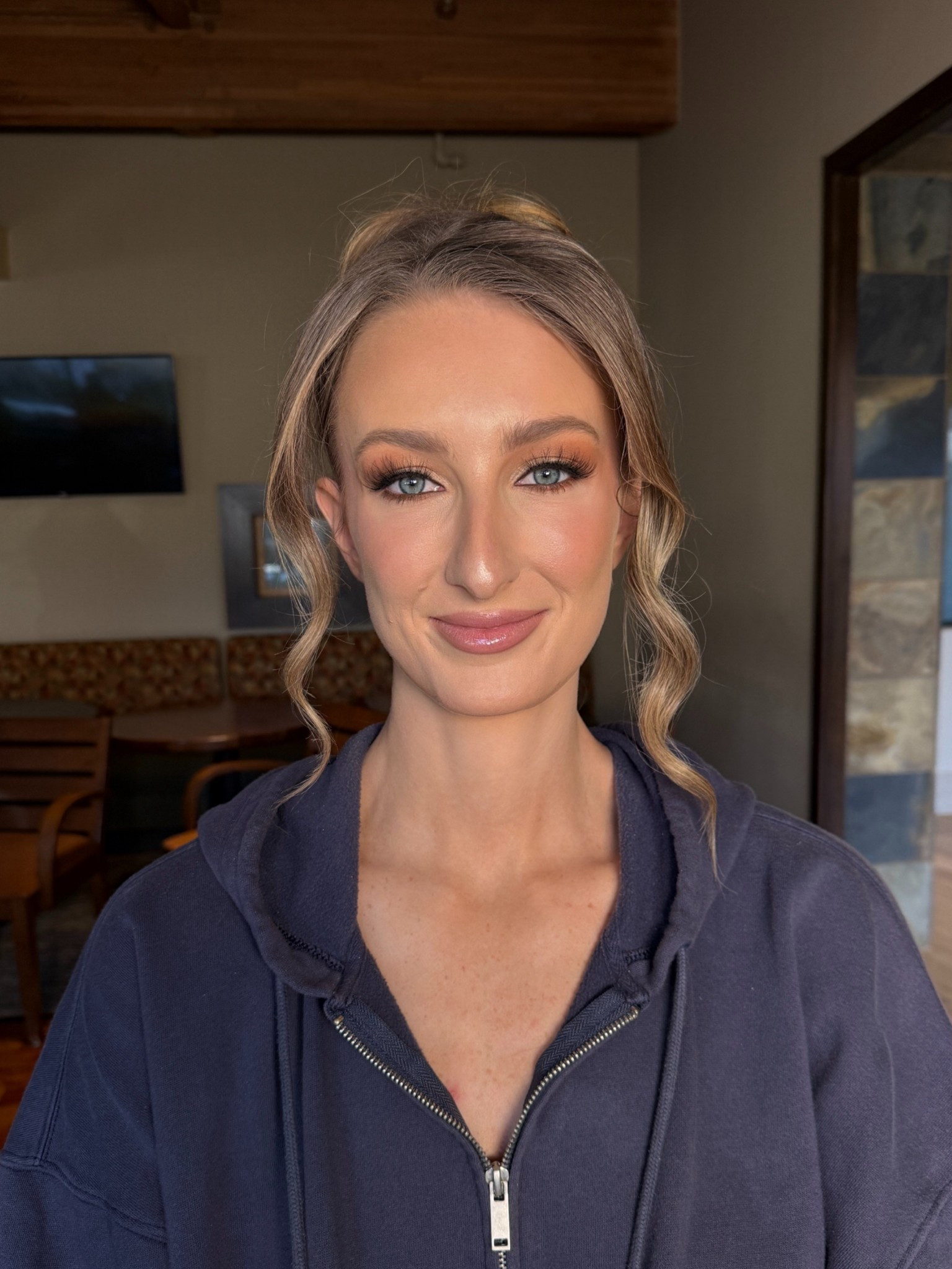 One of my New England Patriots NFL wives! Glam for Super Bowl game day 💙 Lip liner shade is Smokey Pink! 

#LTKBeauty