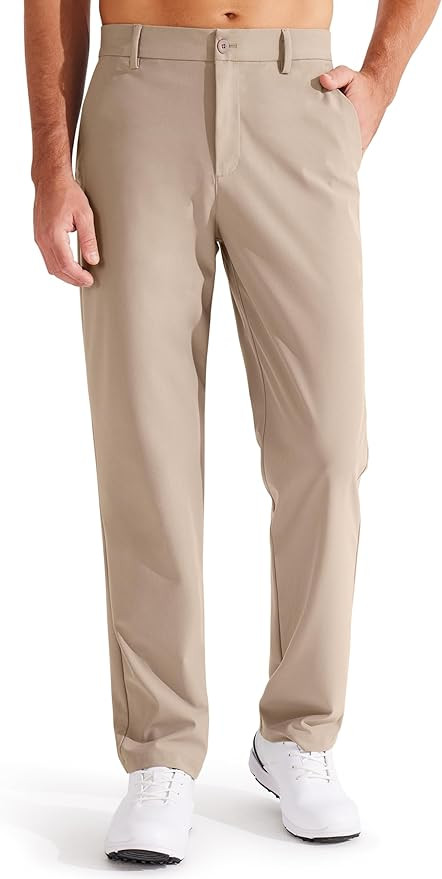 Libin Men's Golf Pants Classic Fit Flat Front Work Dress Pants 29" 31" 33" Stretch Casual Pants L... | Amazon (US)