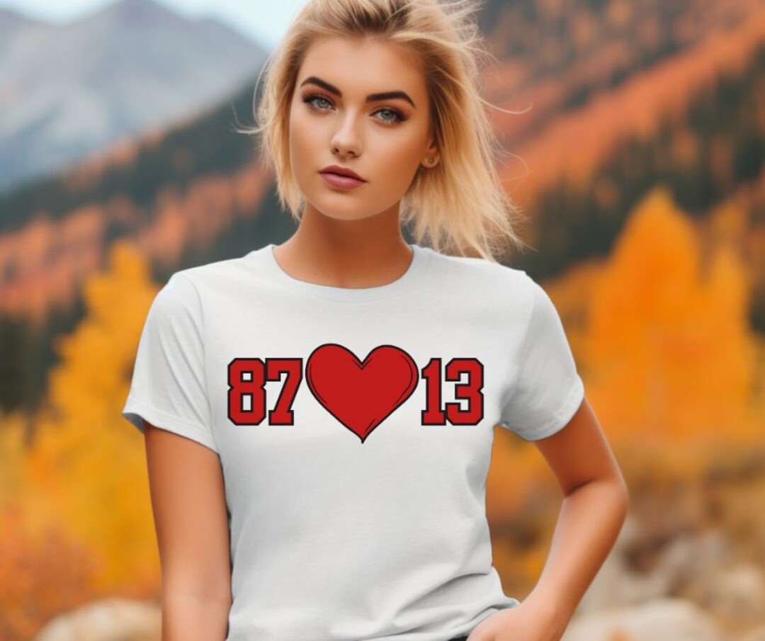 Taylor Swift & Travis Kelce Love Story: '87 Heart 13' - Etsy | Etsy (US)
