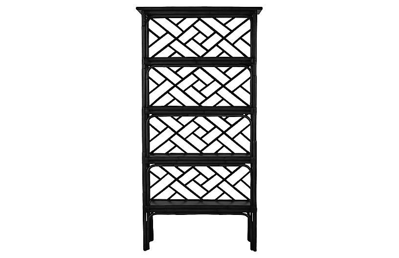 Chippendale Bookcase, Black | One Kings Lane