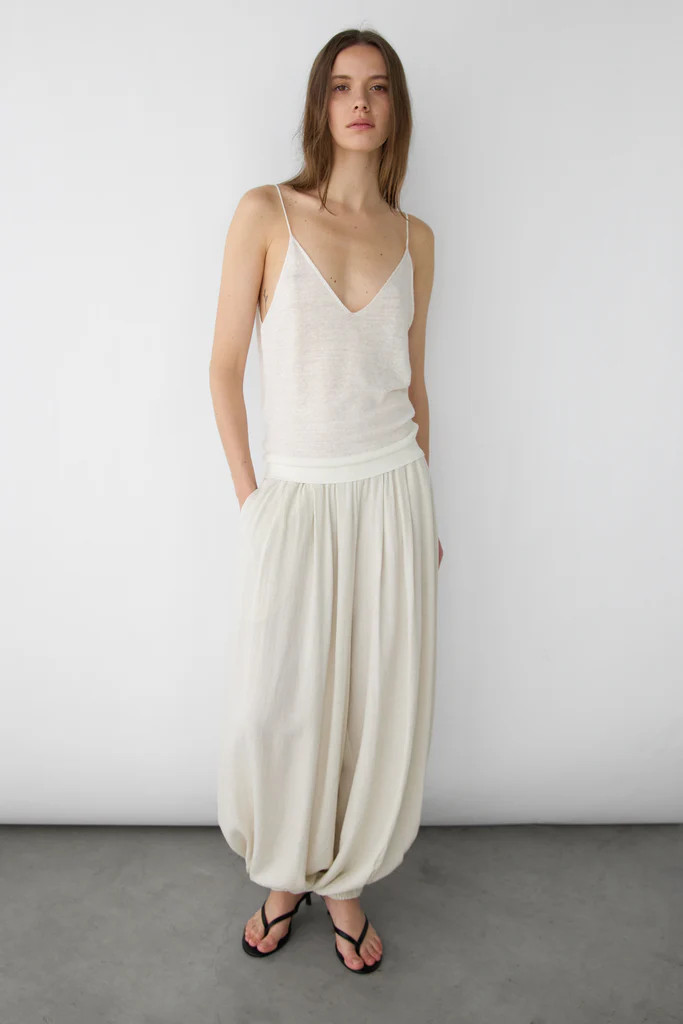 LINEN BLEND TANK TOP | OAK + FORT