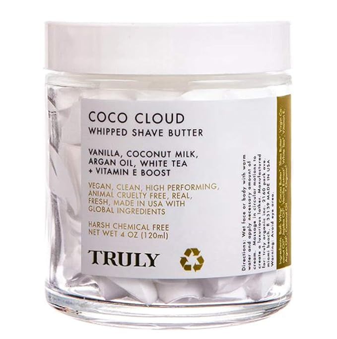 Truly Coco Cloud Luxury Shave Butter 4 Oz! Infused With Coconut Milk, Argan Oil And Vitamin E! Sh... | Amazon (US)