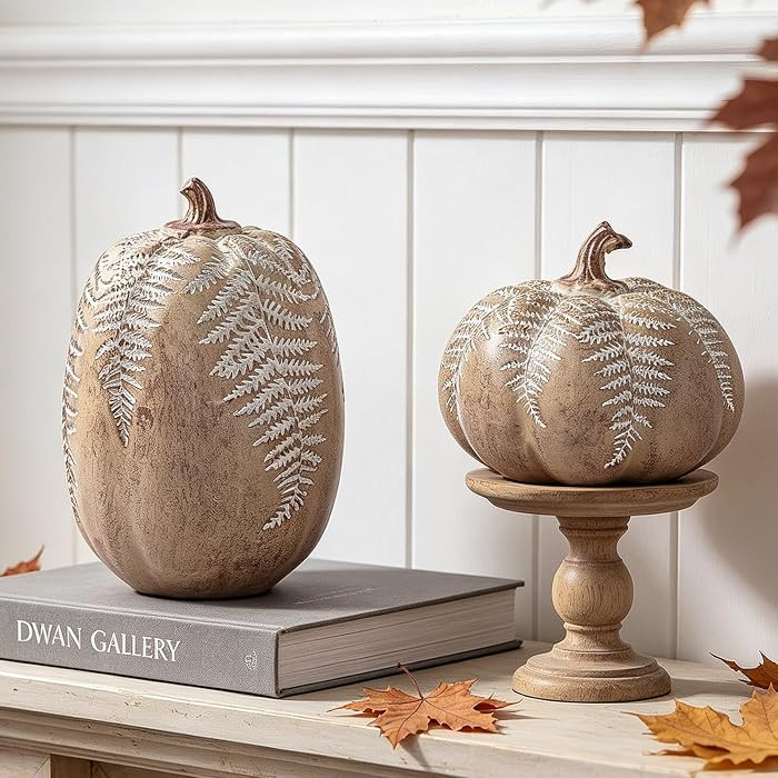 DN DECONATION Fall Pumpkin Decorations for Home, Faux Pumpkins Fall Decor | Amazon (US)