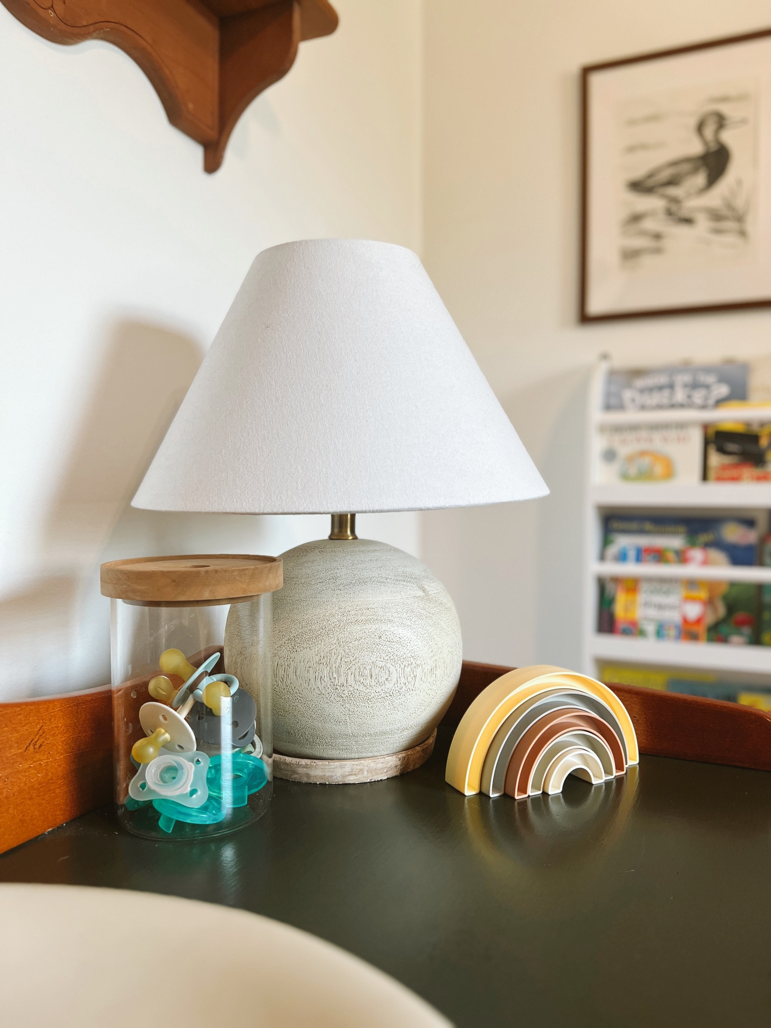 Nursery lamp. Baby boy nursery. Nursery decor
