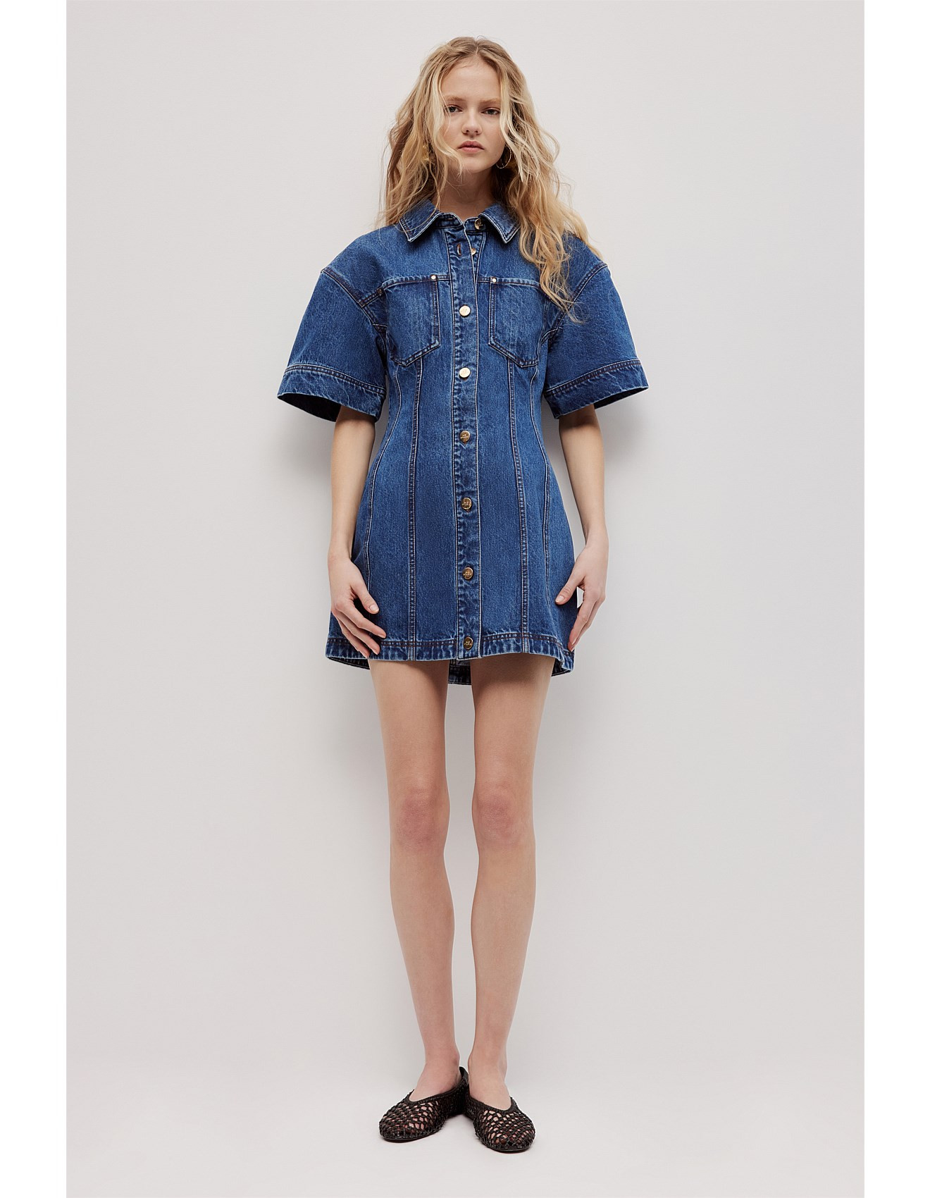ZELLA PANELLED SHIRT DRESS | David Jones (Australia & New Zealand)