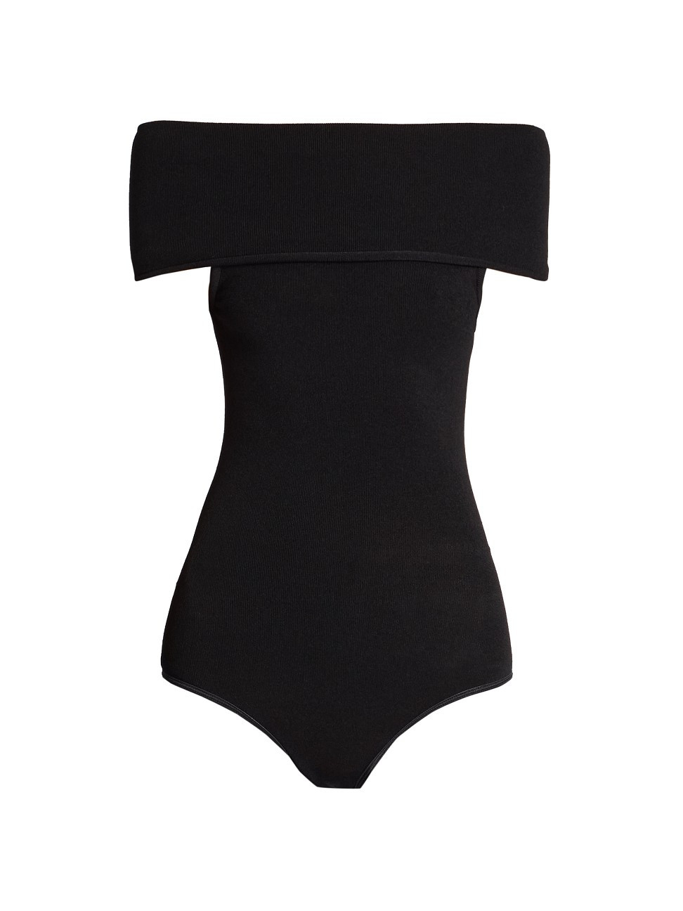 Women's Angie Off-The-Shoulder Bodysuit - Noir Alaia - Size 6 | Saks Fifth Avenue