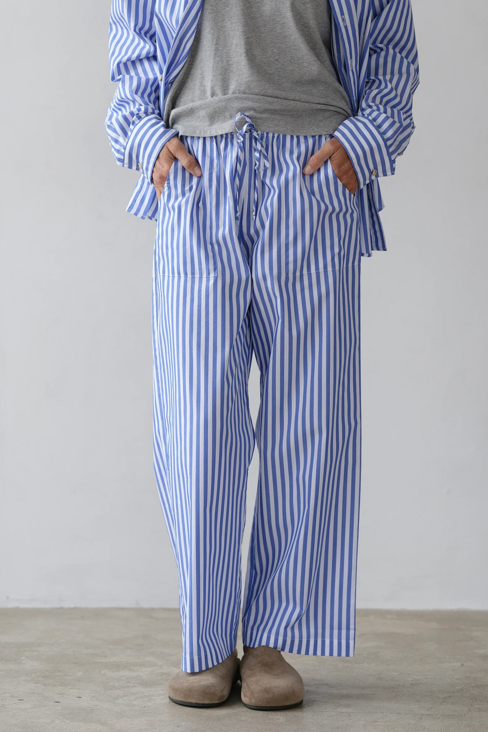 The Stripe Pop Drawstring Pant | DONNI.