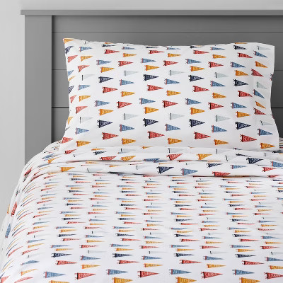 Pennants Cotton Sheet Set - Pillowfort™ | Target