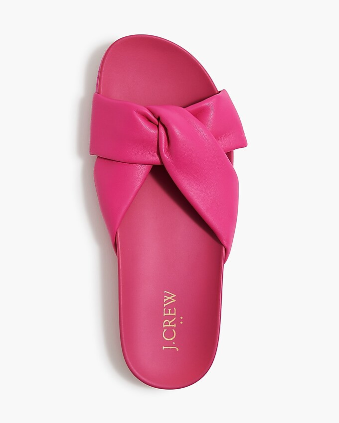 Cross-strap pool slides | J.Crew Factory