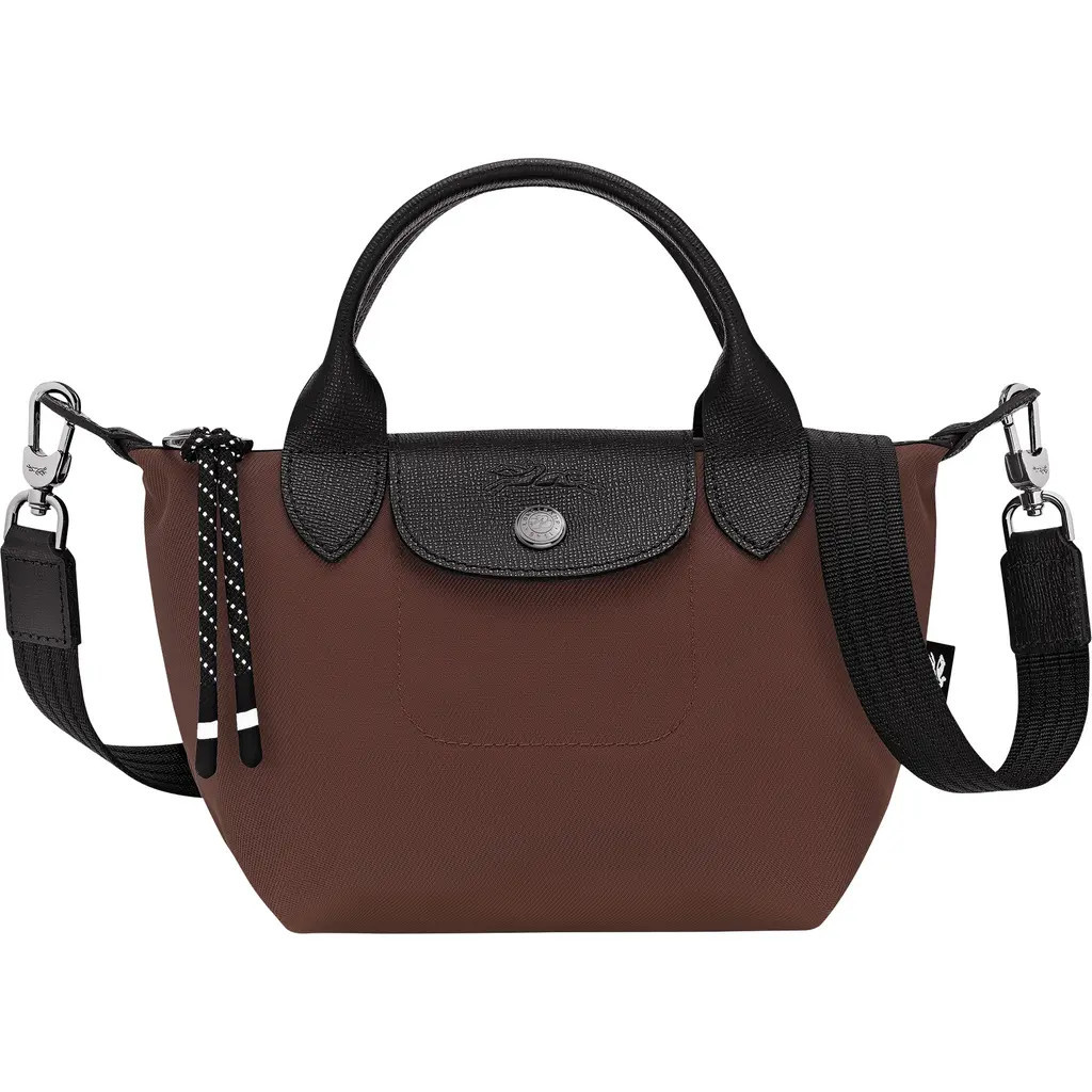 Longchamp Le Pliage Extra Small Crossbody Bag in Cocoa at Nordstrom | Nordstrom