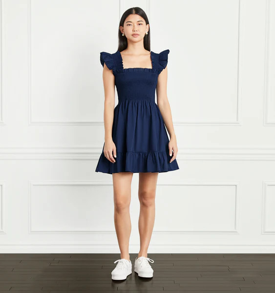 The Elizabeth Nap Dress - Navy Cotton | Hill House Home