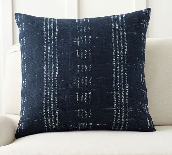 Shibori Dot Print Pillow Cover | Pottery Barn (US)