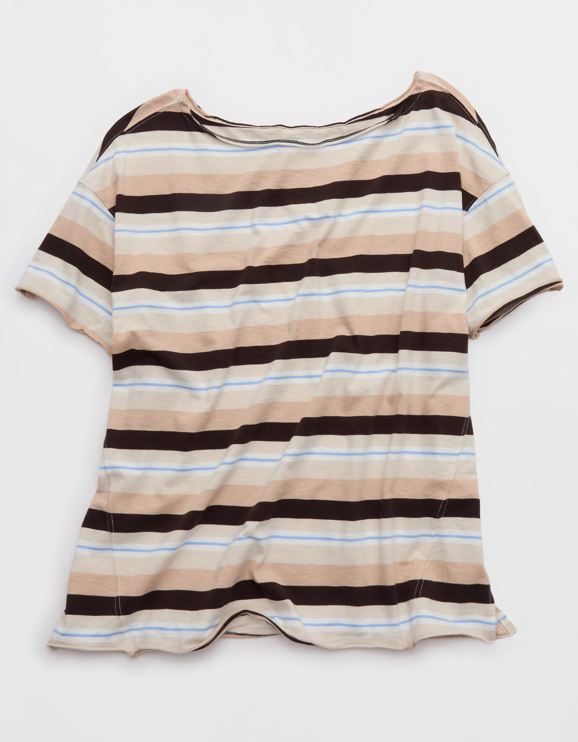 Aerie Off The Shoulder Oversized Boyfriend T-Shirt | Aerie