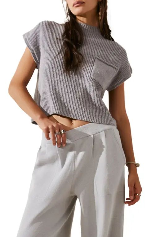 Free People Free-est Freya Short Sleeve Sweater & Pants Set in Ashblown Combo at Nordstrom, Size X-Large | Nordstrom