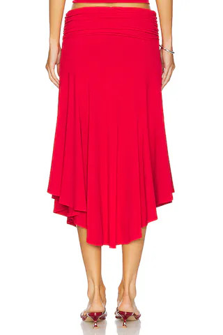 Soffiano Skirt in Red Love | Revolve Clothing (Global)