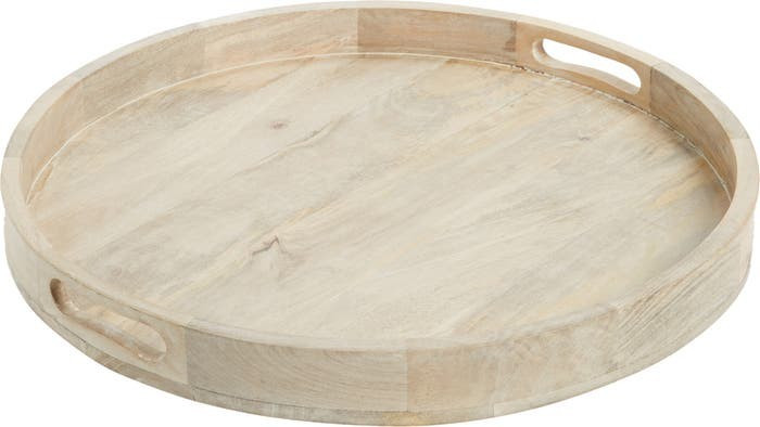 at Home Large Round Acacia Wood Serving Tray | Nordstrom
