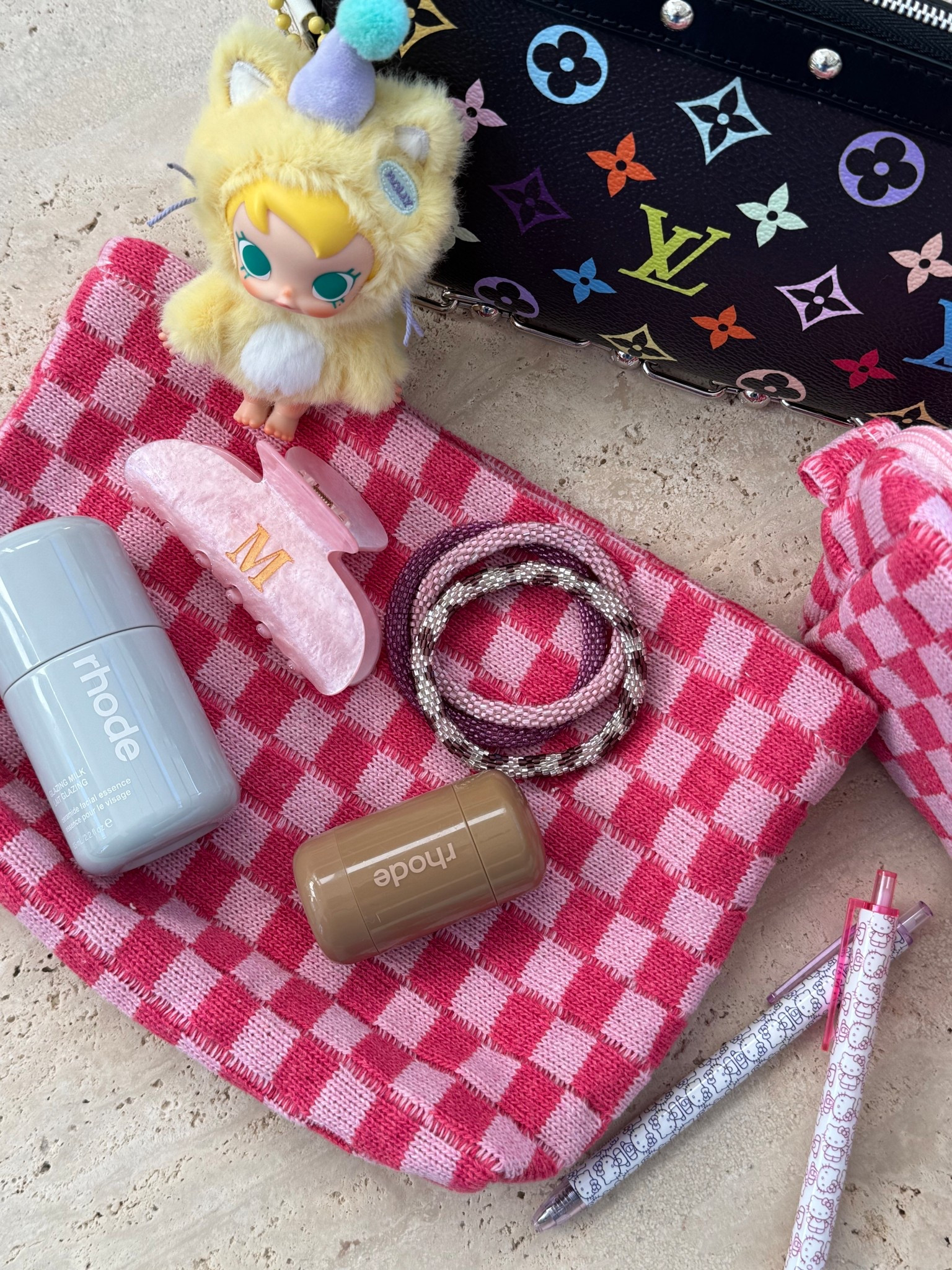 Little pink things I’m loving lately 💕 beauty, charms, and everyday favorites.