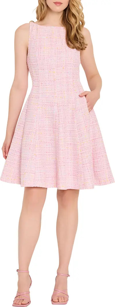 Tahari ASL Sleeveless Tweed Fit & Flare Dress | Nordstrom | Nordstrom