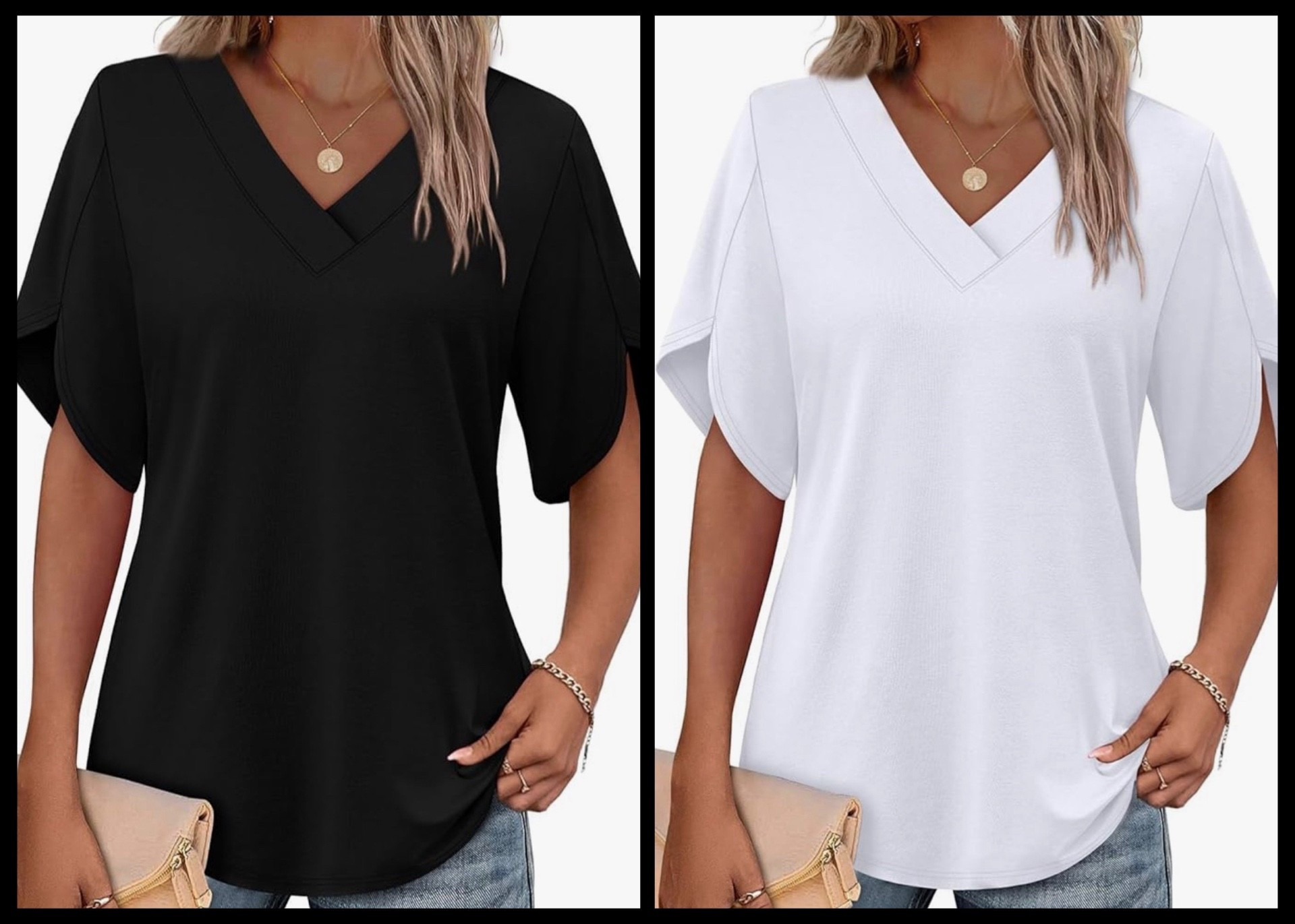 Good Morning! This excellent basic from WIHOLL, one of Amazon’s top selling brands, is as low as $7.99 today! Love the loose fit of this and the tulip style sleeve that is flattering and doesn’t cling to arms. Super easy wardrobe staple that can be dressed up or worn casually - great lightweight fabric as well. 

#LTKWorkwear #LTKSaleAlert #LTKootd