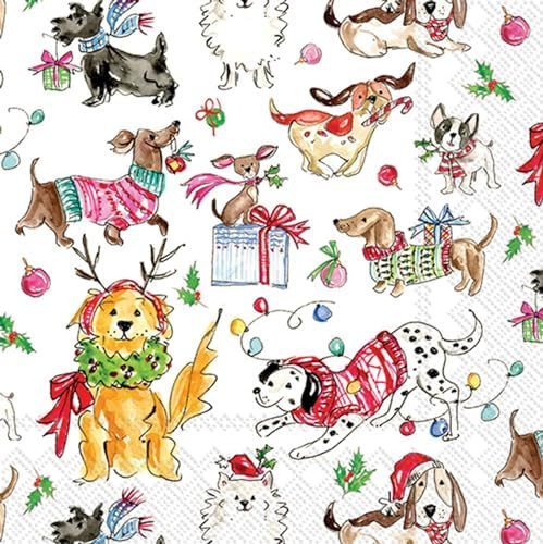 IHR Ideal Home Range Holiday Pets Napkins Rosanne Beck - Disposable 3-Ply Paper Party Napkin Pack... | Amazon (US)