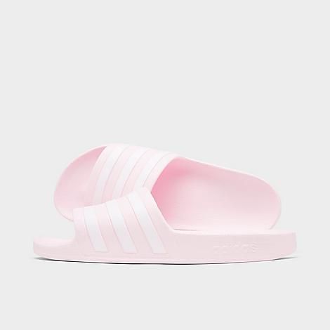 Adidas Women's Originals Adilette Aqua Slide Sandals in Pink/Almost Pink Size 6.0 | Finish Line (US)