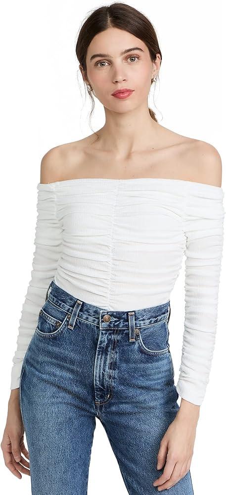 Line & Dot Women's Sofi Ruched Top | Amazon (US)