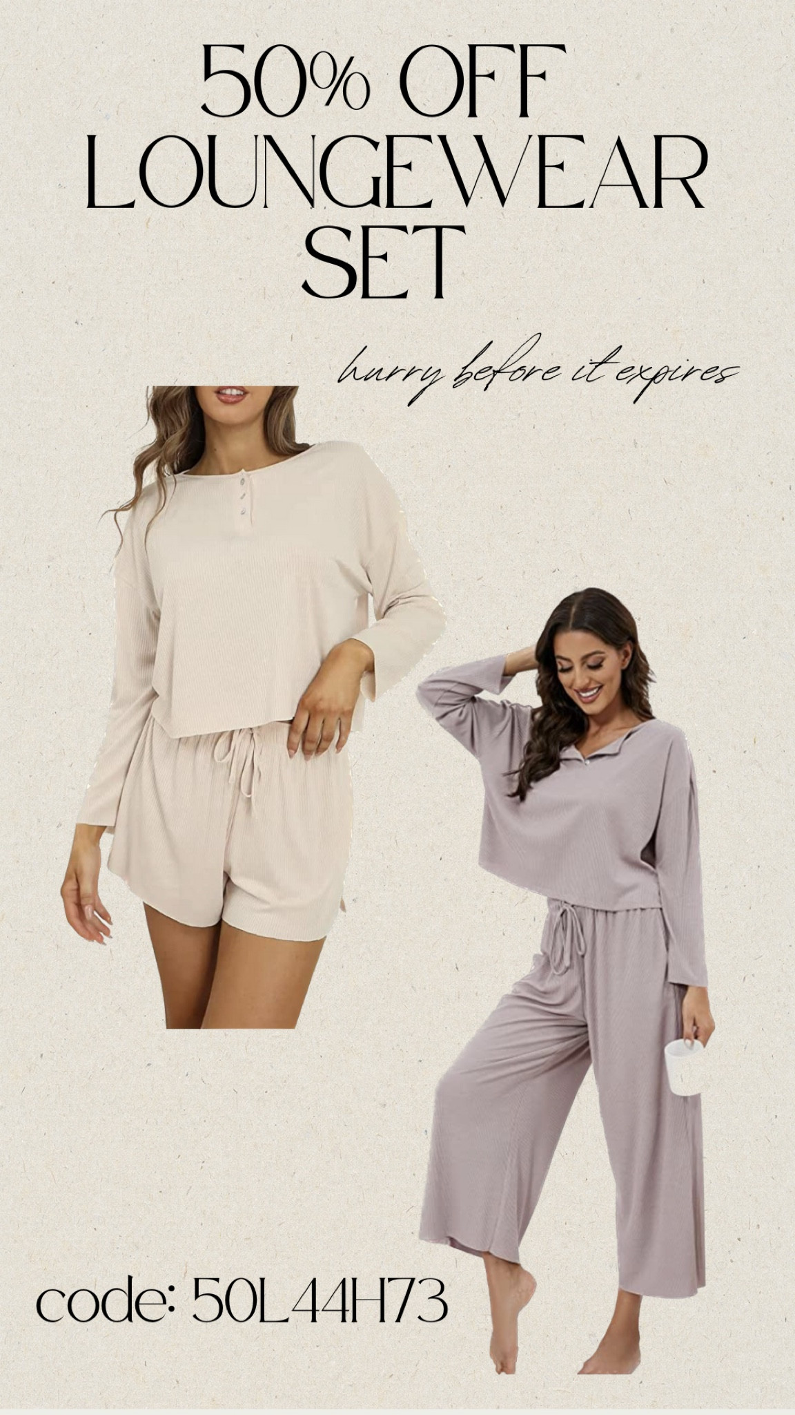 Hurry!! 50% off these loungewear sets! Code expires soon!! 

#LTKFind #LTKSale #LTKstyletip