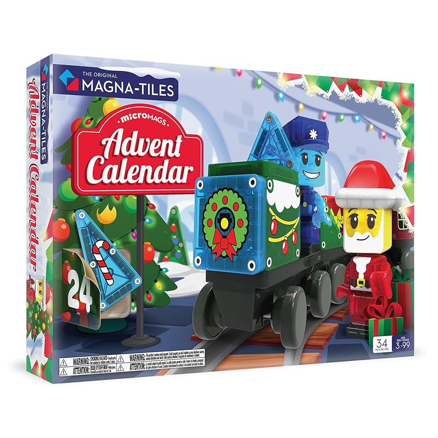 MAGNA-TILES microMAGS Advent Calendar 34-Piece Magnetic Construction Set, The Original Magnetic B... | Amazon (US)