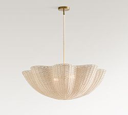 Marion Woven Scalloped Pendant (34") | Pottery Barn (US)