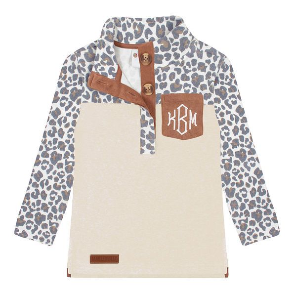 Monogrammed Kids Popover | Marleylilly