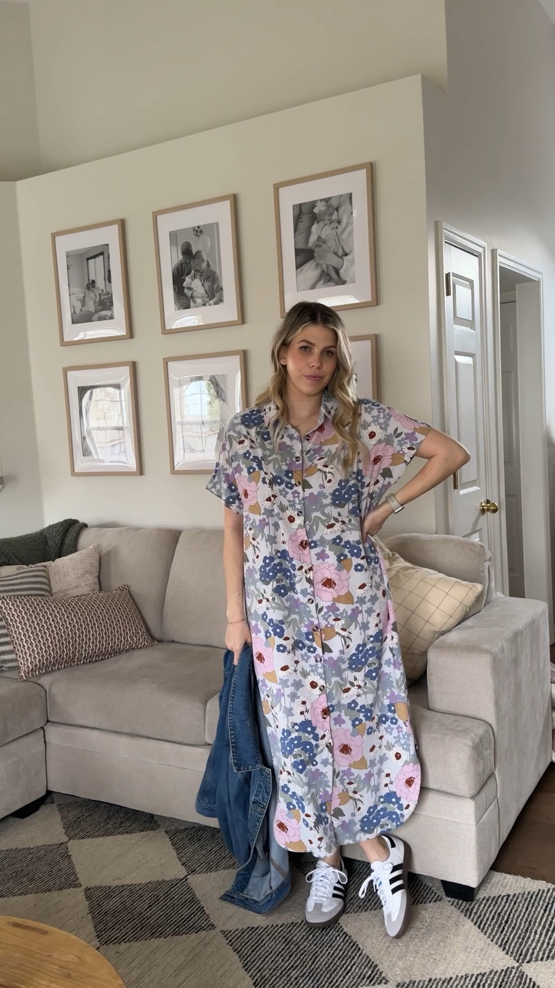 The perfect transition to spring / Easter dress! I’m wearing a L but can wear a M!! 

#LTKSeasonal #LTKSpringSale #LTKVideo