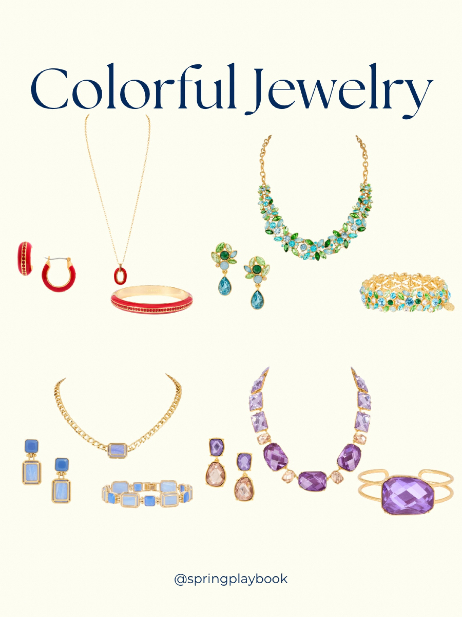 Colorful jewelry for Springs! 

Red #hocpoppy - Clear
Green/Blue - All
Periwinkle - Light
Purple - All


#LTKSeasonal #LTKGiftGuide #LTKParties